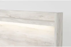 Baylie White Queen Panel Bed -Furniture Store 303939 white mdf bed detail 46