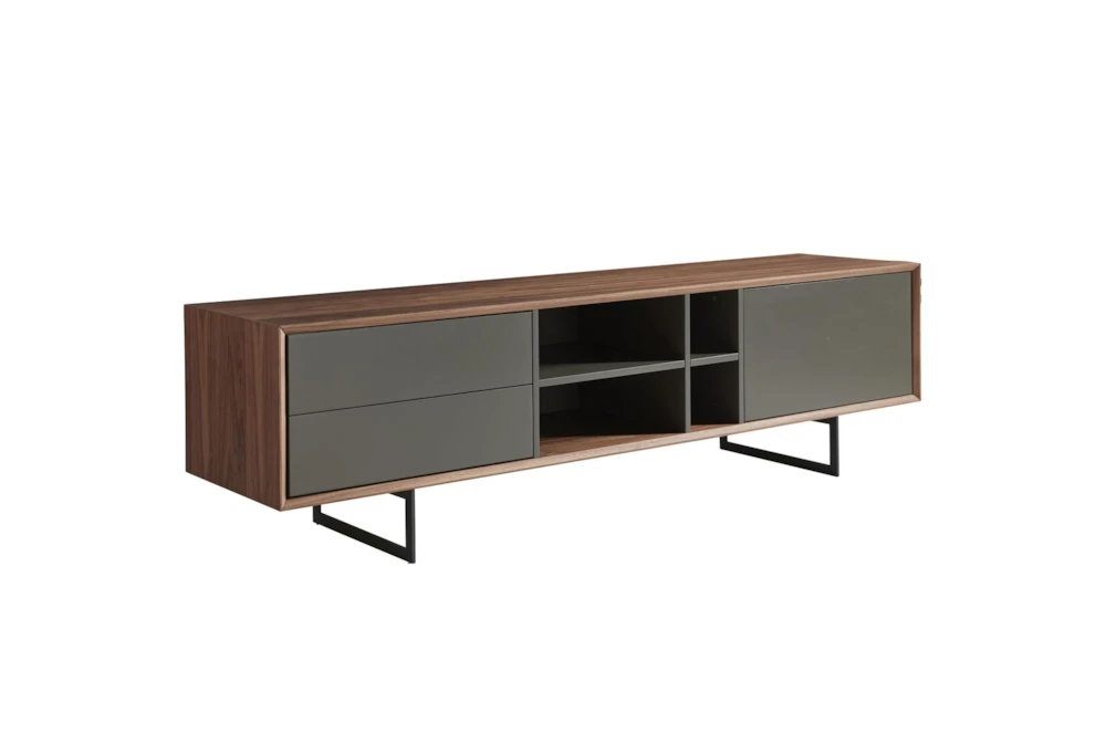 Denrock 71" Walnut TV Stand 4 Denrock 71" Walnut TV Stand - Image 2