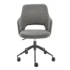 Valita Charcoal Gray Fabric Office Chair With Black Base -Furniture Store 304216 grey fabric office chair signature 01