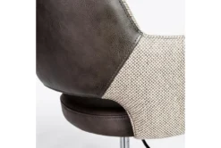 Mayfield Light Gray Fabric & Dark Gray Faux Leather Office Chair -Furniture Store 304221 grey leather office chair detail 49