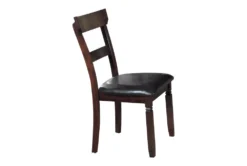 Euro Espresso 48" Dining Set For 4 -Furniture Store 304353 brown wood dining set side 15