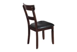 Euro Espresso 48" Dining Set For 4 -Furniture Store 304353 brown wood dining set side 16