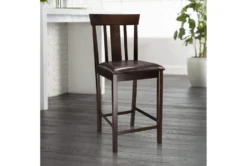 Sedley Espresso Counter Height Chair Set Of 2 -Furniture Store 304364 brown wood counter height stool room 86
