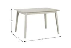 Josie White 48" Dining Set For 4 -Furniture Store 304397 white wood dining set detail 44
