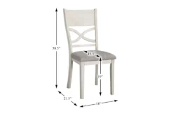 Josie White 48" Dining Set For 4 -Furniture Store 304397 white wood dining set detail 45