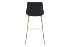 Black Velvet Bucket Bar Stool -Furniture Store 304450 black metal bar stool detail 44