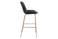Black Velvet Bucket Bar Stool -Furniture Store 304450 black metal bar stool detail 49