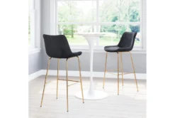 Black Velvet Bucket Bar Stool -Furniture Store 304450 black metal bar stool room 86