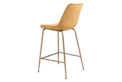 Yellow Velvet Bucket Counter Stool -Furniture Store 304452 yellow metal dining chair detail 47