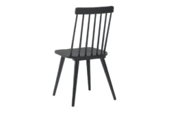 Ashley Black Dining Chair Set Of 2 -Furniture Store 304454 black wood dining chair detail 47