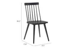 Ashley Black Dining Chair Set Of 2 -Furniture Store 304454 black wood dining chair detail 49