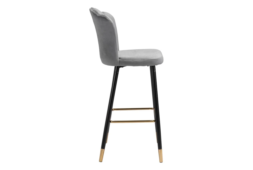 Contemporary Grey Bar Stool 6 Contemporary Grey Bar Stool - Image 4