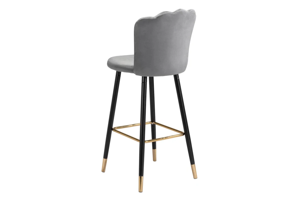 Contemporary Grey Bar Stool 10 Contemporary Grey Bar Stool - Image 8