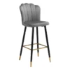 Contemporary Grey Bar Stool -Furniture Store 304472 grey metal bar stool signature 01