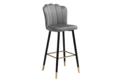 Contemporary Grey Bar Stool
