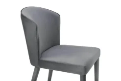 Marry Grey Velvet Dining Chair -Furniture Store 304624 grey fabric dining chair side 14