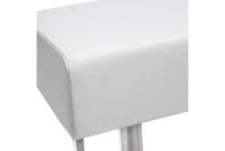Elle White Stainless Adjustable Swivel Barstool 18 Elle White Stainless Adjustable Swivel Barstool -Furniture Store 304730 white fabric bar stool detail 47