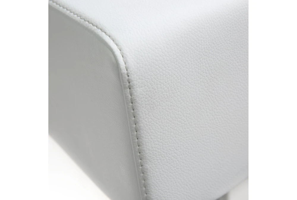 Elle White Stainless Adjustable Swivel Barstool 10 Elle White Stainless Adjustable Swivel Barstool - Image 8