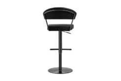 Cam Black On Black Adjustable Steel Barstool -Furniture Store 304768 black fabric bar stool back 82