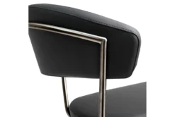 Cam Black On Black Adjustable Steel Barstool -Furniture Store 304768 black fabric bar stool detail 48
