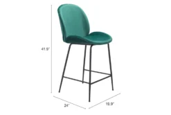 Green Scooped Counter Stool -Furniture Store 304846 metal detail 50