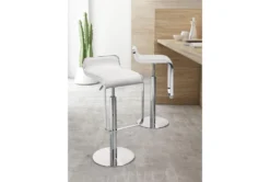 Equinox White Adjustable Barstool -Furniture Store 304885 metal room 85