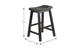 Marcel Black 36" Counter Set For 4 9 Marcel Black 36" Counter Set For 4 -Furniture Store 304897 wood detail 44 1