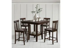 Sedley Espresso 40" Counter Set For 4 -Furniture Store 304898 brown wood dining set room 86