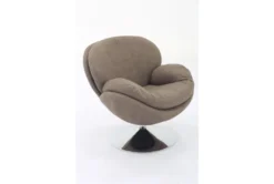 Zuma Khaki Swivel Barrel Chair