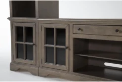 Preston II 3 Piece 70" Entertainment Center -Furniture Store 305215 beige wood media wallentertainment center detail 45