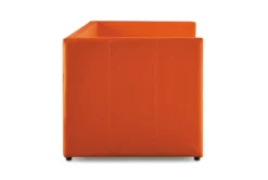 Tulney Orange Twin Upholstered Daybed With Trundle -Furniture Store 305518 orange fabric daybed side 15 1