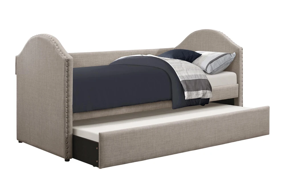Grayson Twin Upholstered Daybed With Trundle 3 Grayson Twin Upholstered Daybed With Trundle