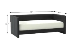 Marcelo Twin Daybed -Furniture Store 305538 black fabric daybed detail 44 1
