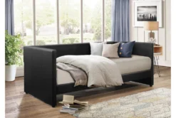 Marcelo Twin Daybed -Furniture Store 305538 black fabric daybed room 86 1
