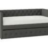 Claiborne Twin Upholstered Daybed With Trundle -Furniture Store 305540 grey fabric daybed signature 01