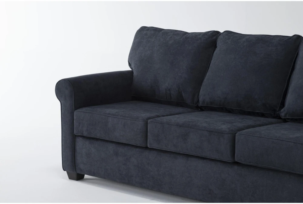 Athos Midnight Blue 86" Queen Sleeper Sofa With Reversible Chaise 8 Athos Midnight Blue 86" Queen Sleeper Sofa With Reversible Chaise - Image 6