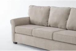 Athos Cream 86" Queen Sleeper Sofa -Furniture Store 305953 beige fabric sleeper detail 45