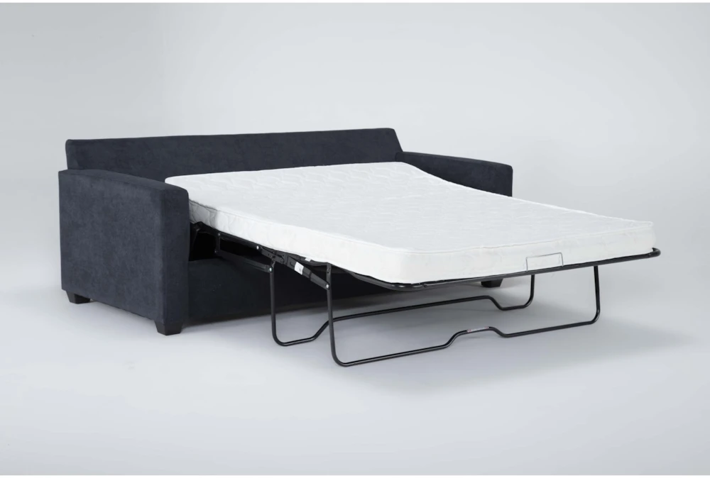 Aramis Midnight Blue 75" Full Sleeper Sofa 5 Aramis Midnight Blue 75" Full Sleeper Sofa - Image 3