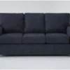 Aramis Midnight Blue 75" Full Sleeper Sofa 2 Aramis Midnight Blue 75" Full Sleeper Sofa -Furniture Store 305964 blue fabric sleeper signature 01