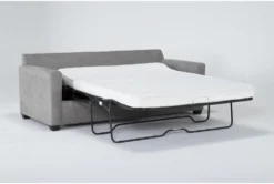 Aramis Vintage 83" Queen Sleeper Sofa With Reversible Chaise 12 Aramis Vintage 83" Queen Sleeper Sofa With Reversible Chaise -Furniture Store 305978 grey fabric reversible sofa chaise side 19