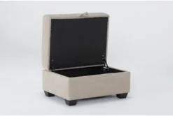 Cream Storage Ottoman -Furniture Store 305987 beige fabric ottoman side 19