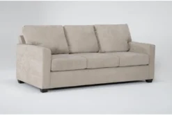 Aramis Cream 83" Queen Sleeper Sofa -Furniture Store 305989 beige fabric sleeper side 18