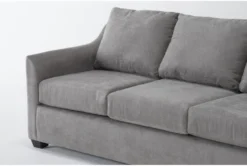 Porthos Vintage 80" Queen Sleeper Sofa With Reversible Chaise -Furniture Store 306002 grey fabric reversible sofa chaise detail 46