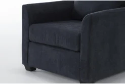 Porthos Midnight Blue Chair -Furniture Store 306009 blue fabric chair detail 44