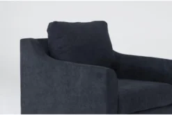 Porthos Midnight Blue Chair -Furniture Store 306009 blue fabric chair detail 45