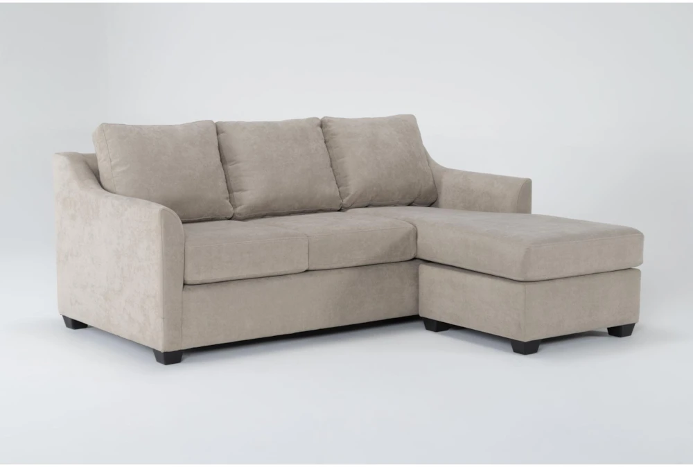 Porthos Cream 80" Queen Sleeper Sofa With Reversible Chaise 3 Porthos Cream 80" Queen Sleeper Sofa With Reversible Chaise