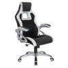 Ozzy Black With White Gaming Chair -Furniture Store 306036 signature 01