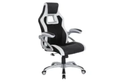 Ozzy Black With White Gaming Chair