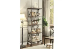 Tenino 74.5" Bookcase 9 Tenino 74.5" Bookcase -Furniture Store 306055 brown wood bookcase room 86