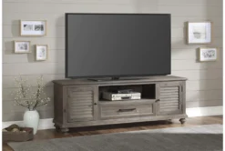 Andresen Grey 72" Tv Stand -Furniture Store 306163 brown wood media console room 85